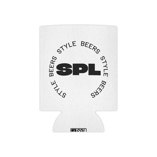 Can Cooler - SPl Style Beers Circle Logo Koozie (White)